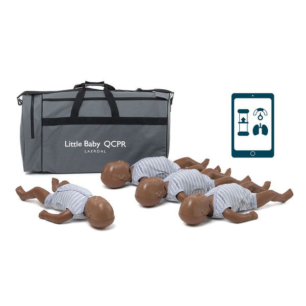 Laerdal Little Baby QCPR Dark Skin Training Manikins (4 PACK) Image 1
