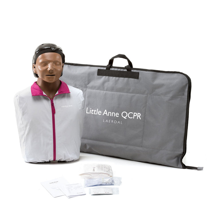 Laerdal Little Anne QCPR Dark Skin Training Manikin Image 1