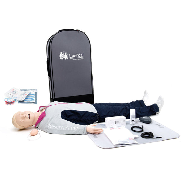 Laerdal Resusci Anne QCPR AED Training Manikin Full Body with Airway Head Image 1
