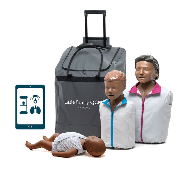 Laerdal Little Family QCPR Dark Skin Training Manikin Pack Image 1
