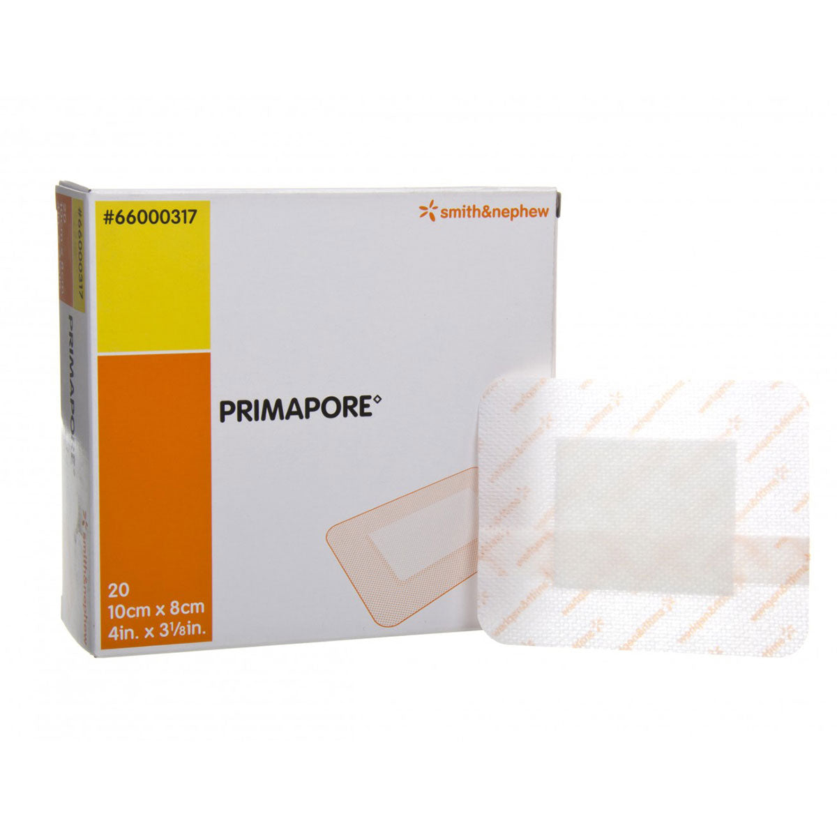 Primapore Adhesive Dressing Pads 10cm x 8cm (20 PACK) Image 1