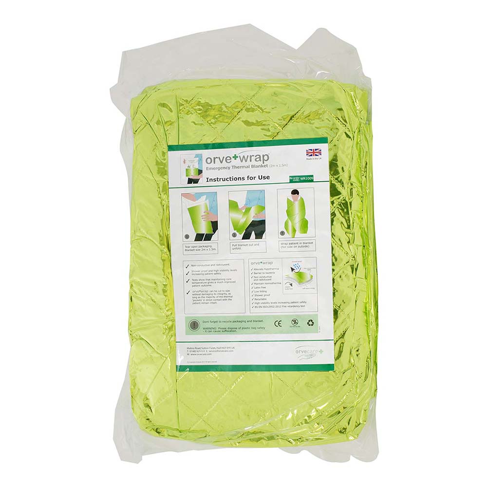 The THERMARMOUR Emergency Blanket, packaged.