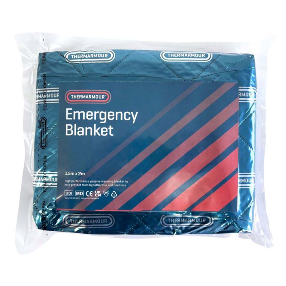 THERMARMOUR Emergency Blanket With Tape Closure 150cm x 200cm