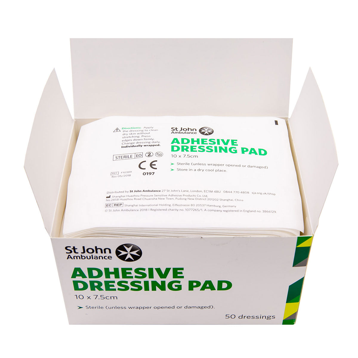 St John Ambulance Large Adhesive Dressing Pads 10cm x 75cm (50 PACK) Image 4