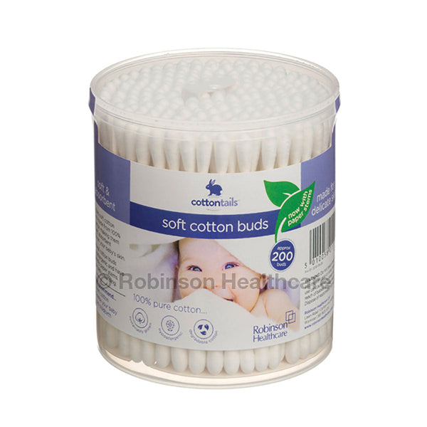Cottontails Cotton Buds with Paper Stems (200 PACK) Image 1