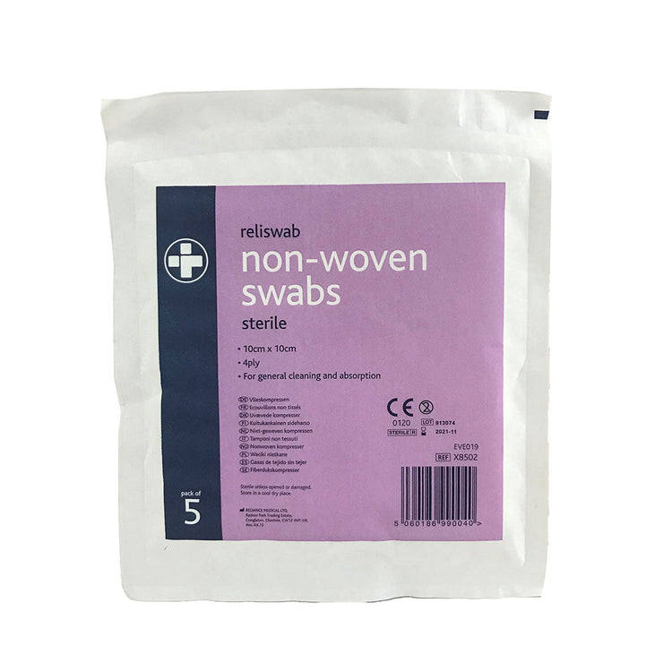 Sterile Gauze Swabs 10cm x 10cm (5 PACK) Image 1