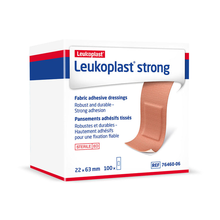 Leukoplast Strong Fabric Plasters 22cm x 63cm (100 PACK) Image 2