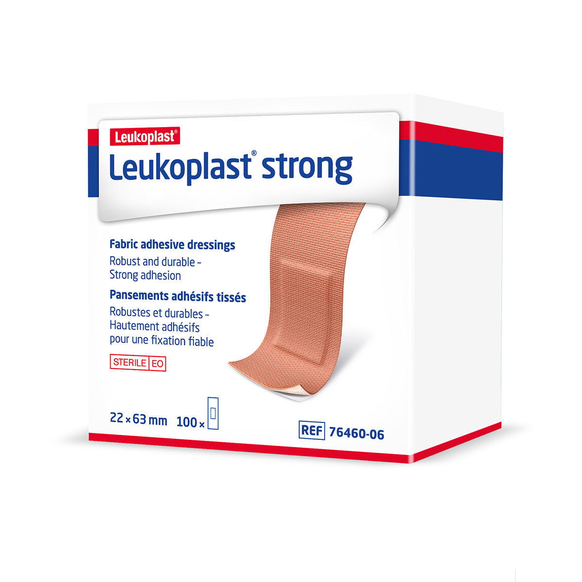 Leukoplast Strong Fabric Plasters 22cm x 63cm (100 PACK) Image 3