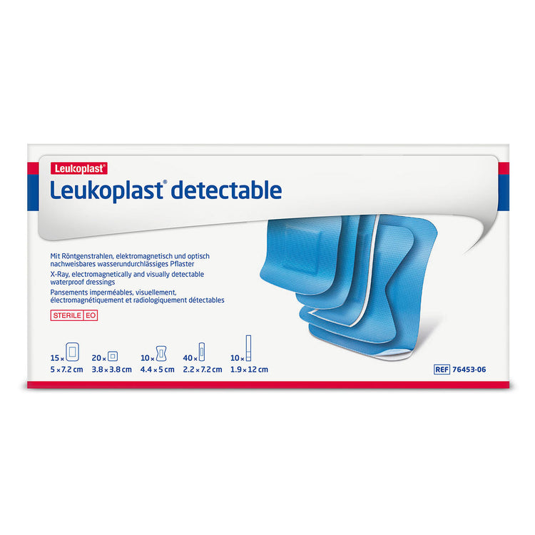 Leukoplast Blue Detectable Plasters Assorted Sizes (95 PACK) Image 1