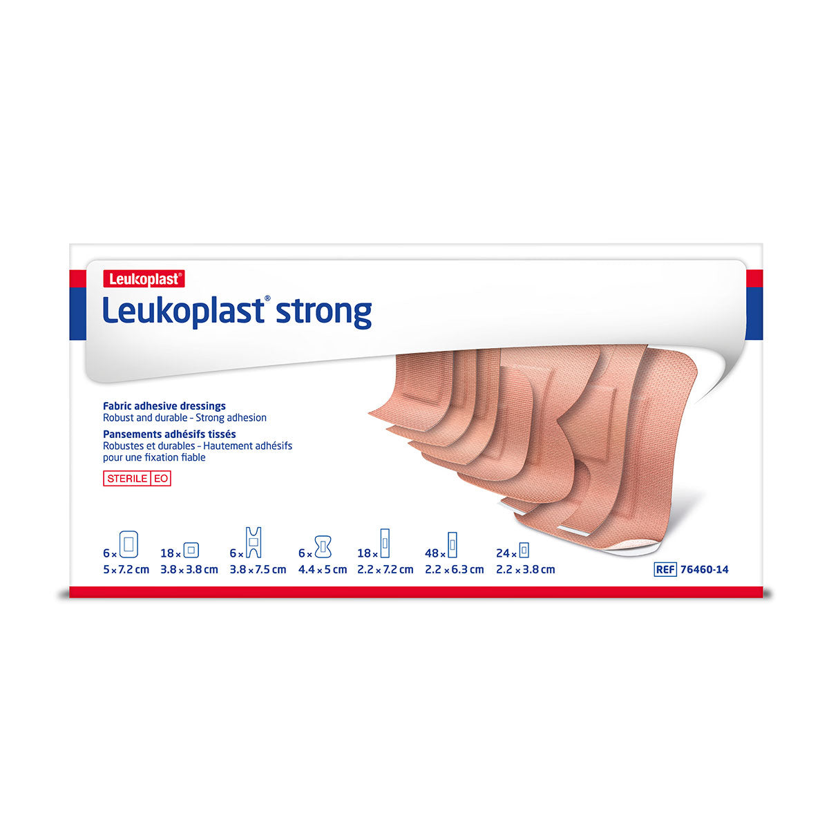 Leukoplast Strong Fabric Plasters Assorted (126 PACK) Image 1