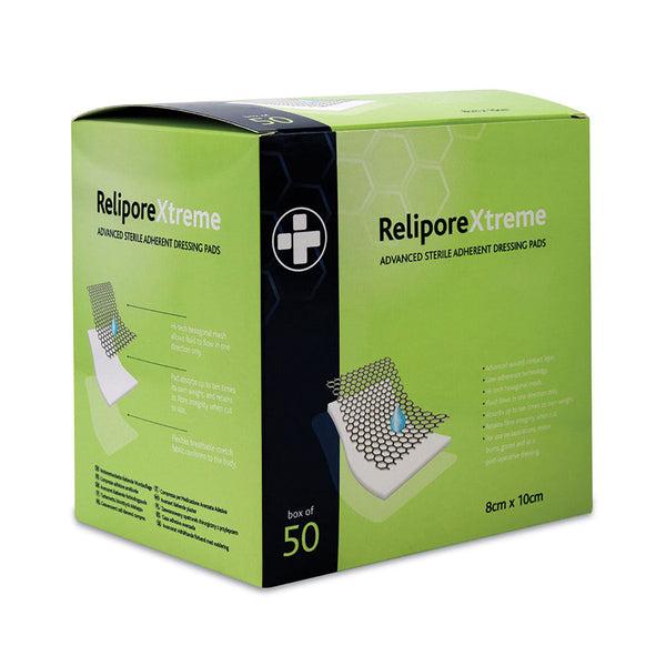 Relipore Xtreme Dressing Pads 8cm x 10cm (50 PACK) Image 2