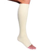 “Sterogrip elasticated tubular support bandage roll shown on a leg and ankle