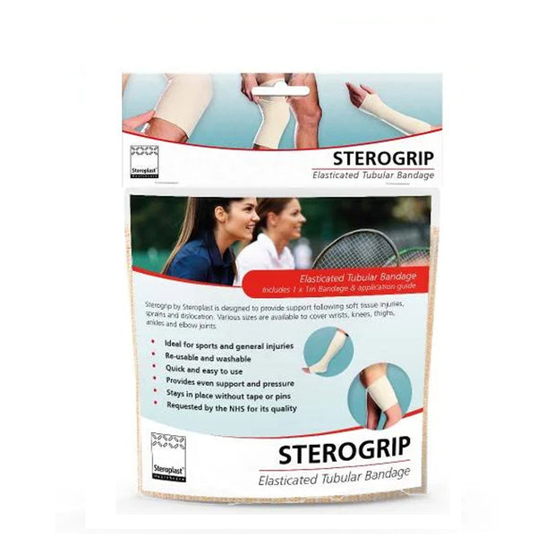 Sterogrip Elasticated Tubular Bandage Size D - 7.5cm x 1m Pack of 1