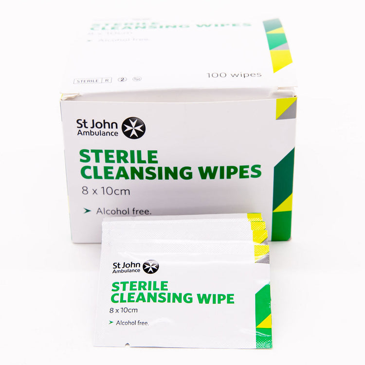 St John Ambulance Sterile Moist Cleansing Wipes (100 PACK) Image 2