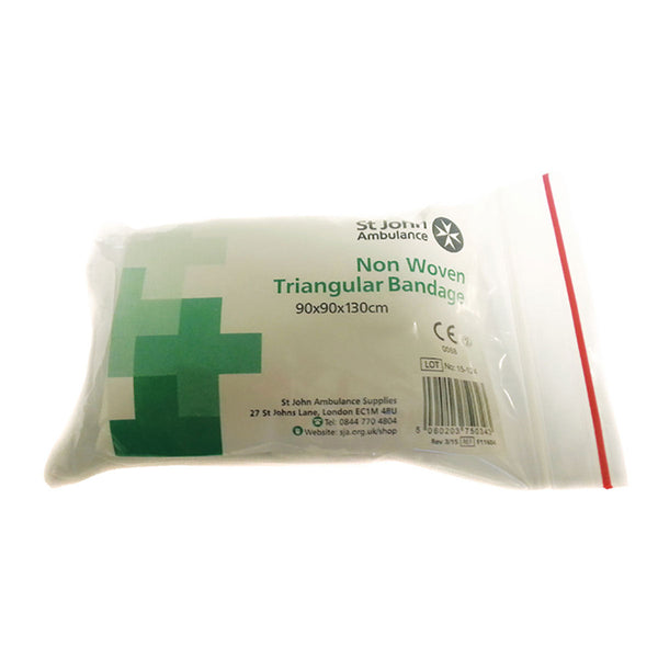 St John Ambulance Disposable Triangular Bandage 90cm x 90cm x 130cm Image 1