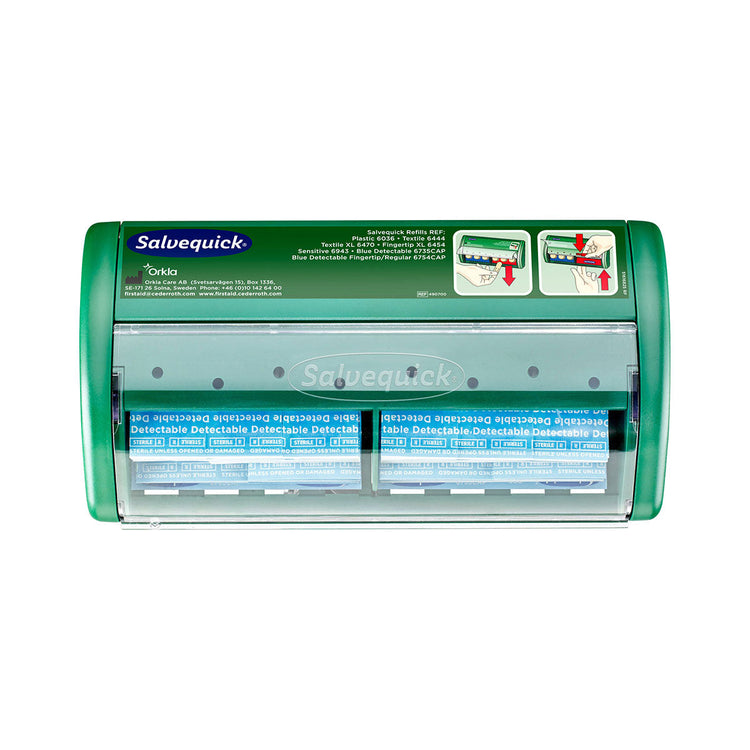 Cederroth Salvequick Blue Detectable Plaster Dispenser Image 1