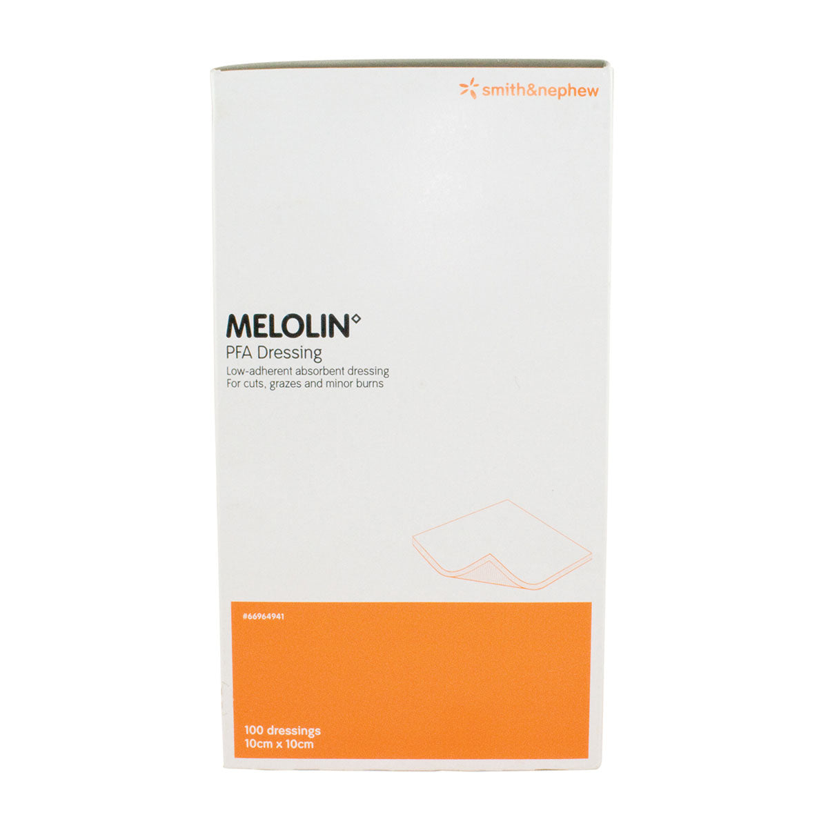 Melolin Cushioned Dressing Pads 10cm x 10cm (100 PACK) Image 1