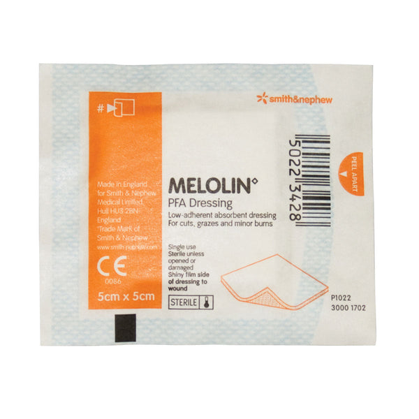 Melolin Cushioned Dressing Pads (5 PACK) 5cm x 5cm Image 1
