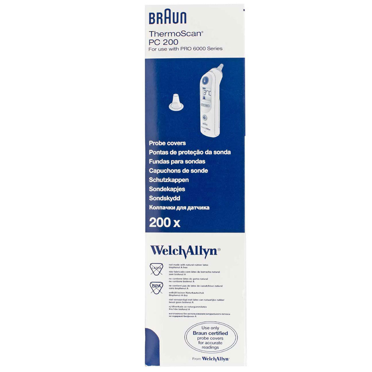 Braun Thermoscan Probe Covers for Pro4000/6000 (200 PACK) Image 1