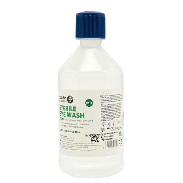 St John Ambulance Eye Wash Bottle 500ml Image 1