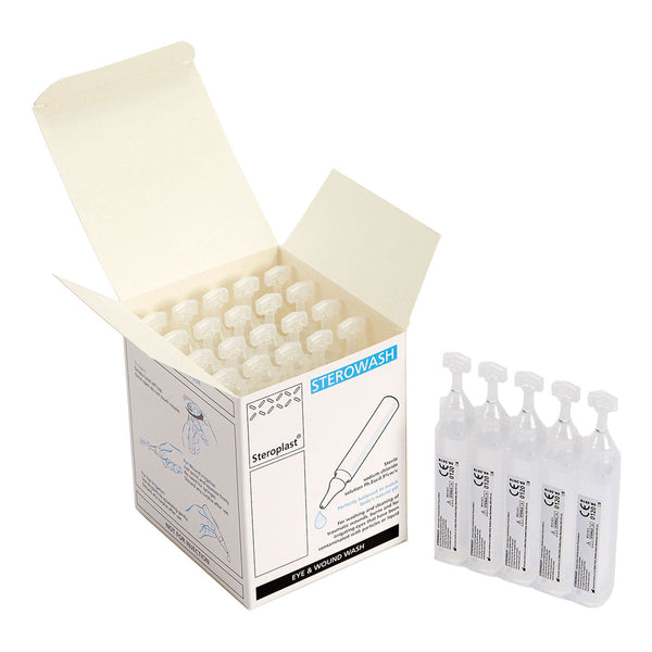 Square Eye Wash Phials 20ml (25 PACK) Image 1