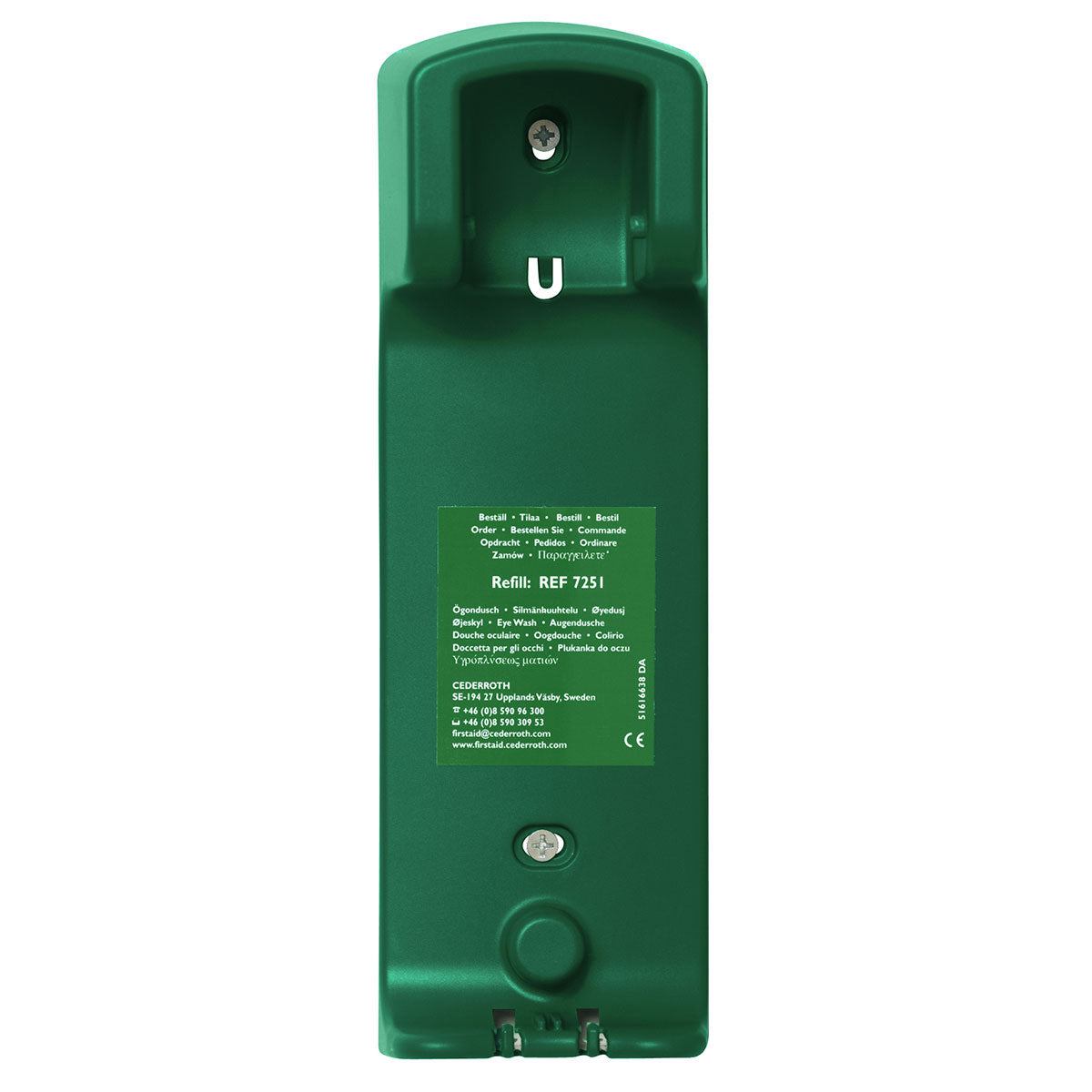 Cederroth 500ml Eye Wash Bottle Wall Bracket Image 1