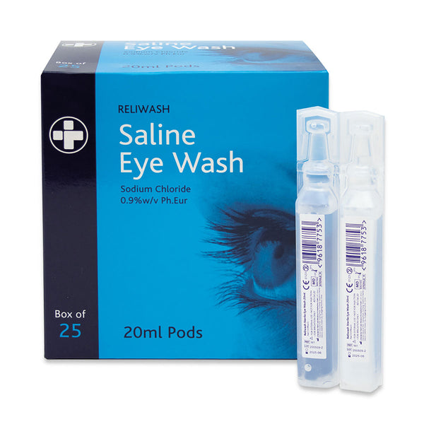 Eye Wash Phials 20ml (25 PACK) Image 2