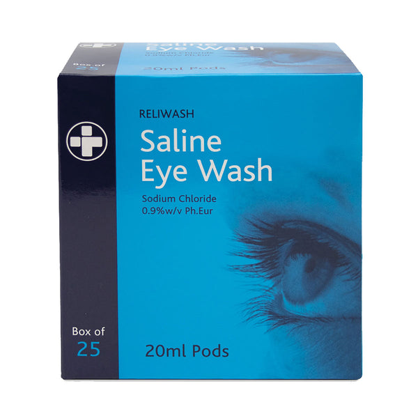 Eye Wash Phials 20ml (25 PACK) Image 1