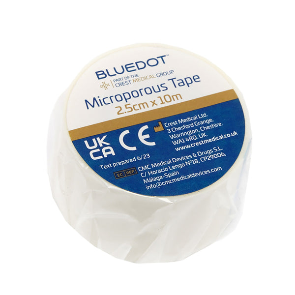 Blue Dot Microporous Tape 2.5cm x 10m