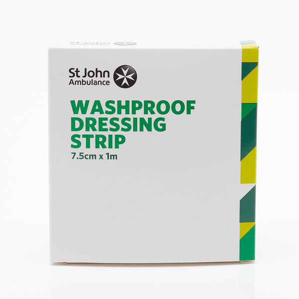 St John Ambulance Waterproof Plaster Dressing Strip 7.5cm x 1m