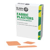 The packaging and contents of the St John Ambulance Fabric Plasters (10 PACK).