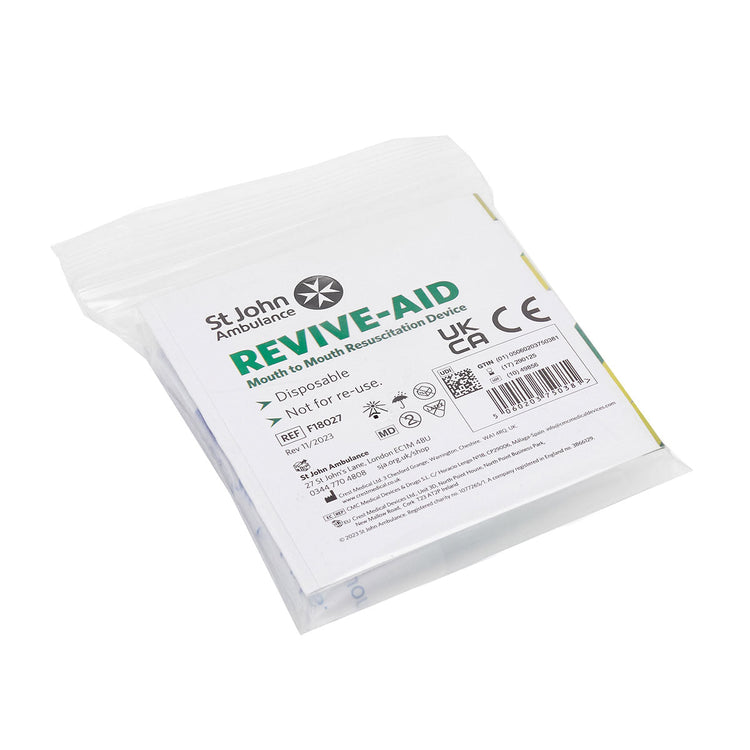 St John Ambulance Revive-Aid Resuscitation Face Shield Image 2