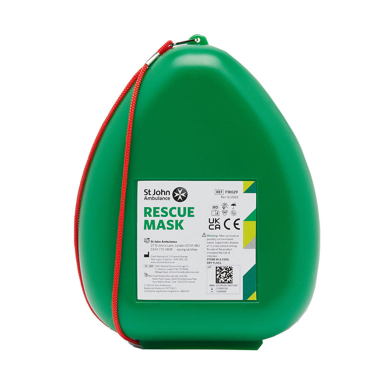 St John Ambulance Rescue Mask with O2 Inlet in Hard Case Image 1