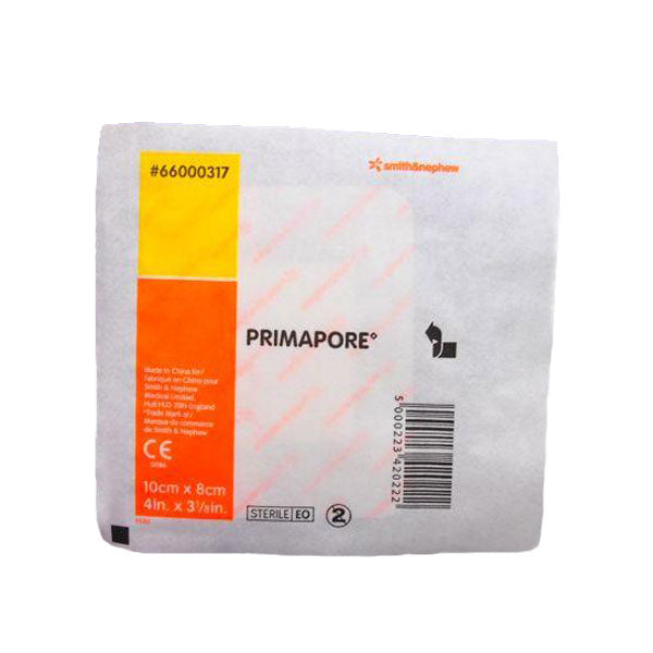 Primapore Adhesive Dressing Pad 10cm x 8cm Image 1