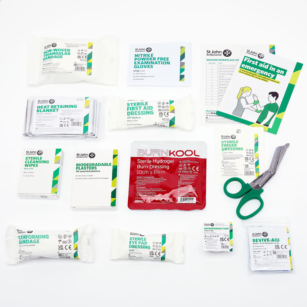 St John Ambulance Medium Workplace First Aid Kit BS-8599-12019 Image 3