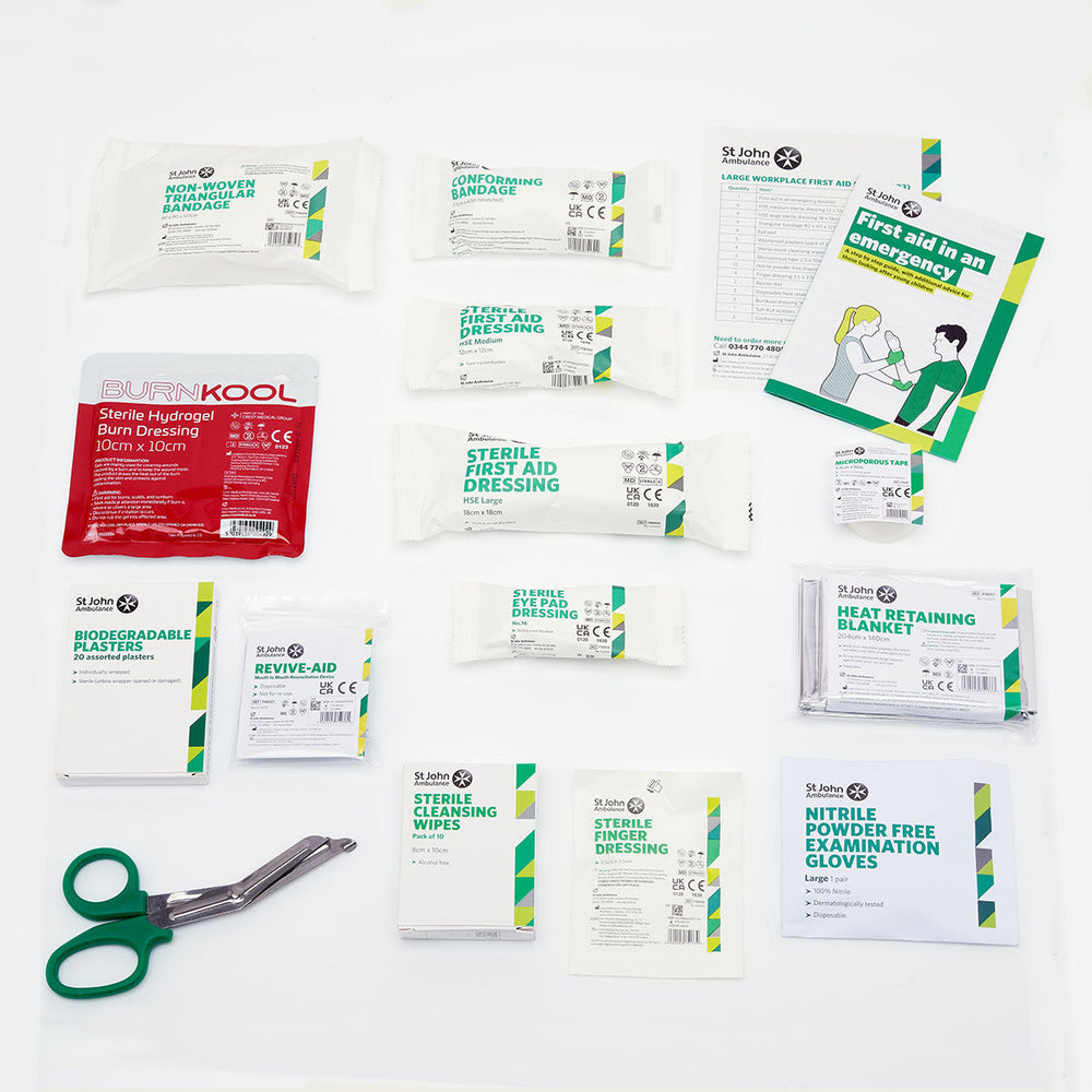 St John Ambulance Large Workplace First Aid Kit BS-8599-1:2019 - St ...