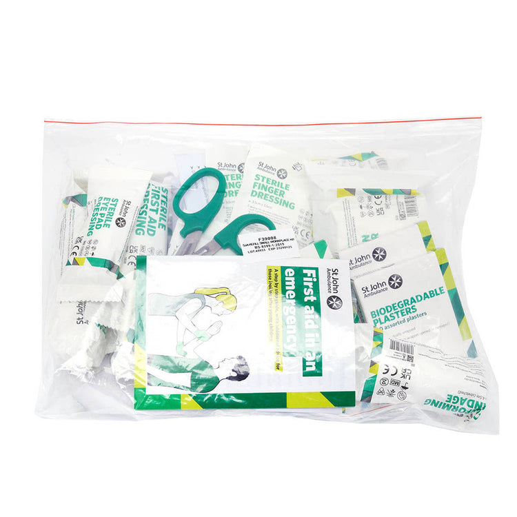 St John Ambulance Workplace Refill First Aid Kit BS 8599-12019 Image 2