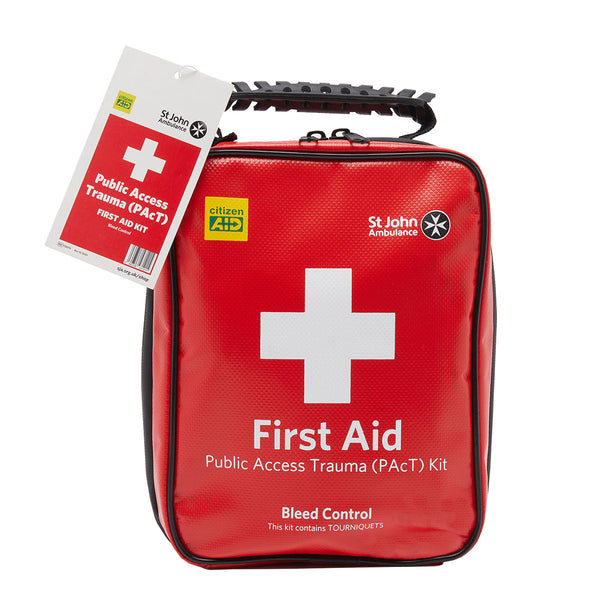 St John Ambulance Public Access Trauma PAcT First Aid Kit with Tourniquet Image 1