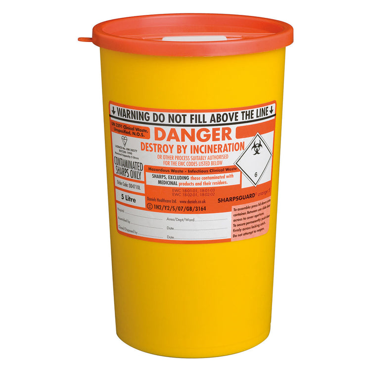 Sharpsguard Disposal Bin 5 Litre Image 1