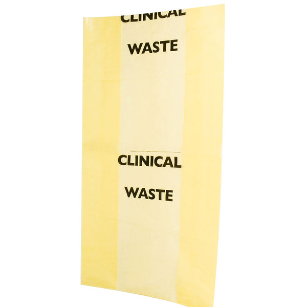 Clinical Waste Bag Large Yellow 40cm x 61cm Image 1