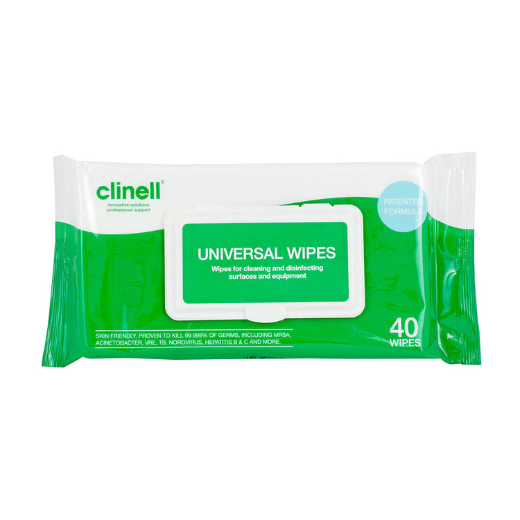 Clinell Universal Sanitising Wipes (40 PACK) Image 1
