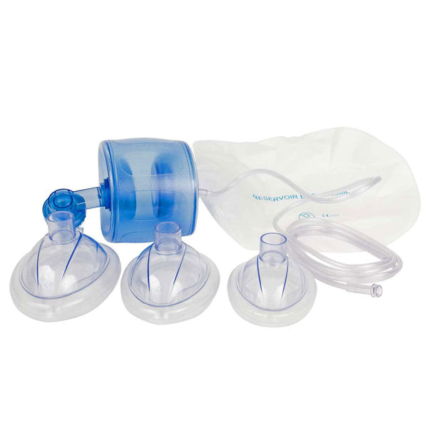 Large Adult Disposable Bag Mask and Valve Resuscitator 1650ml Image 1