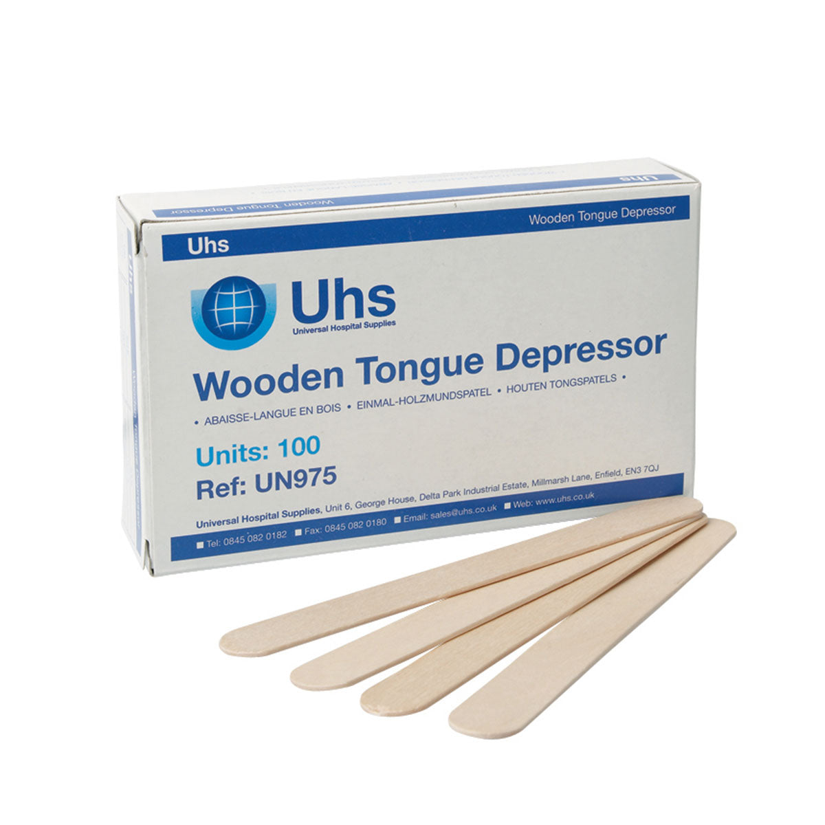 UHS Tongue Depressors (100 PACK) Image 1