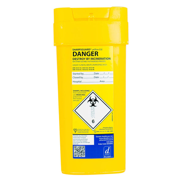 Sharpsguard Disposal Bin 0.6 litre Image 1