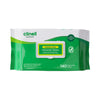 The front of the pack of the Clinell Plastic-free Universal Wipes (140 PACK).