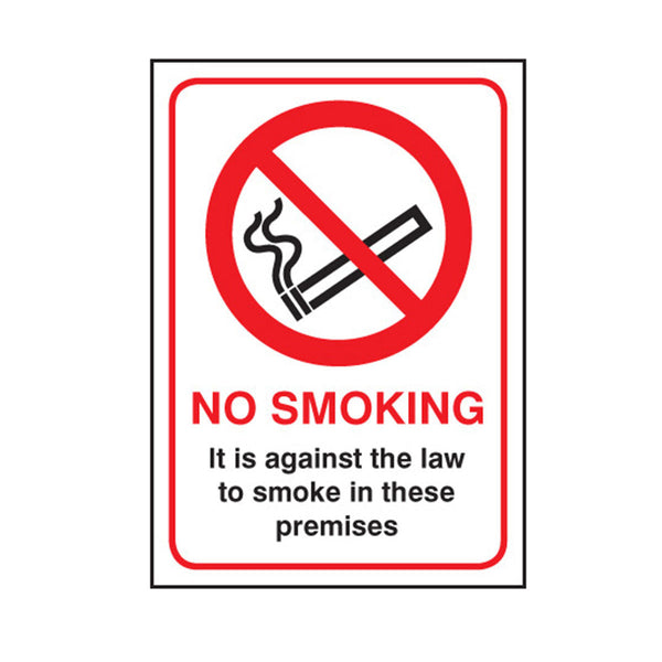 No Smoking Vinyl Sign Image 1