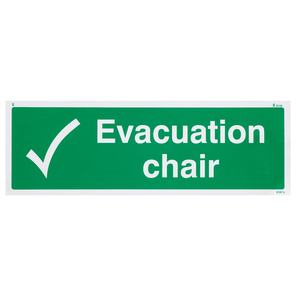 Evacuation Chair Vinyl Sign Image 1