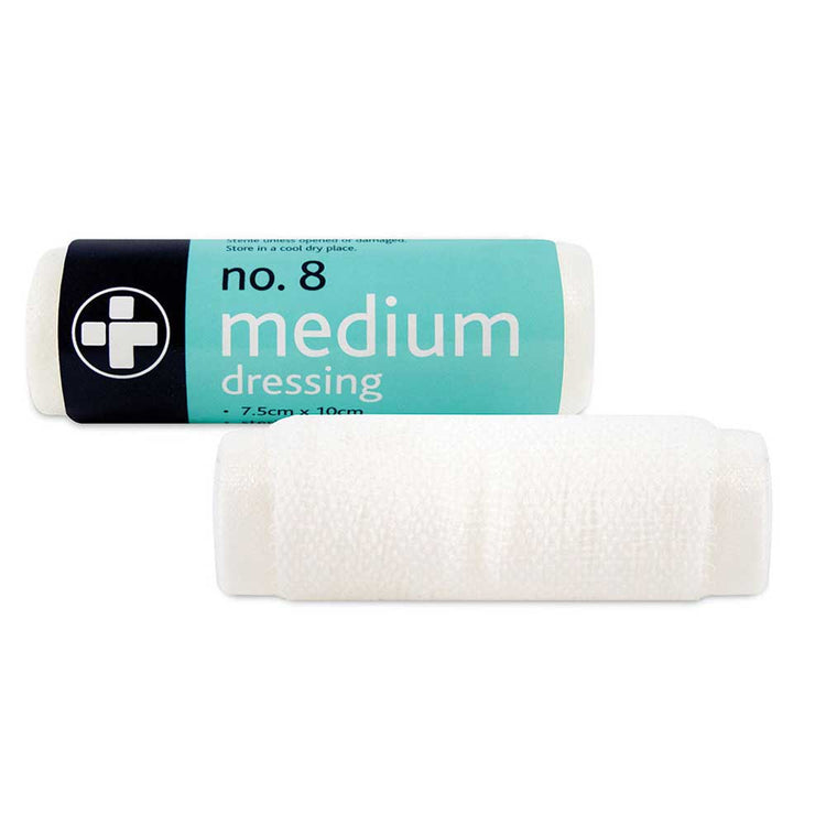 Reliance Medical No.8 Medium Dressing 7.5 x 10cm Image 1