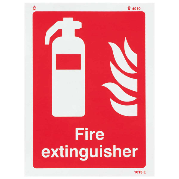 Fire Extinguisher Vinyl Sign Image 1