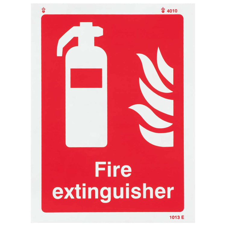 Fire Extinguisher Vinyl Sign Image 1